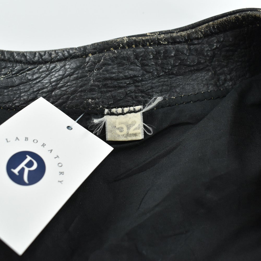 90’s レザーバイカーベスト BSAピンズ 260227H