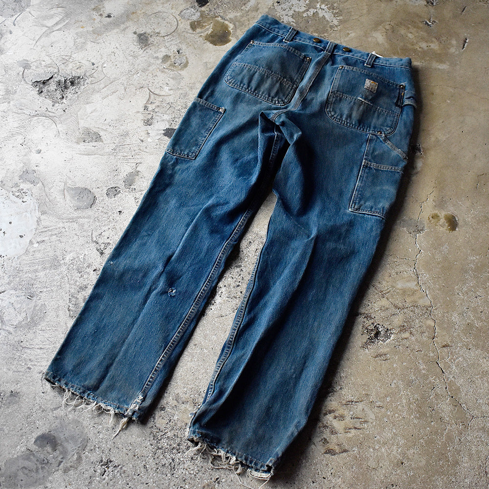 ダメージ！ Carhartt ダブルニー デニム ペインターパンツ 240502H