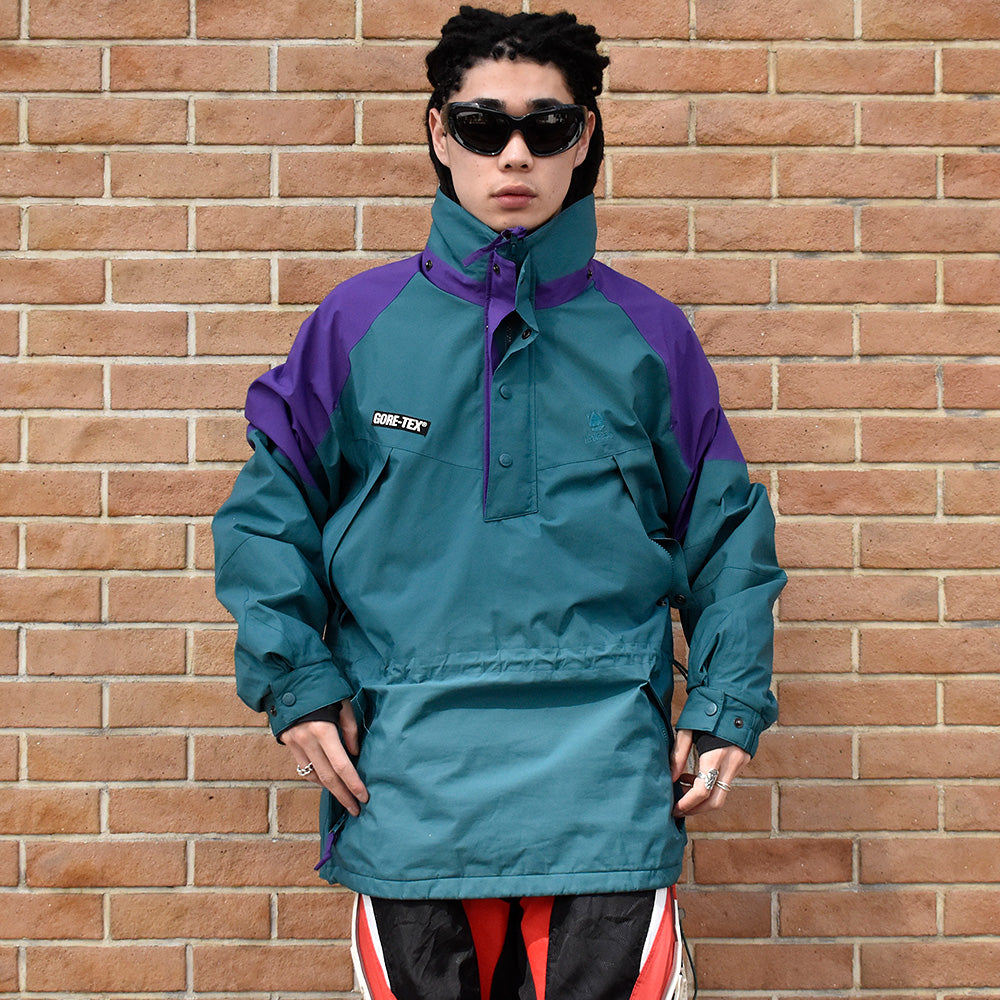 90's ALPINE DESIGN GORE-TEXロゴ！ プルオーバー マウンテンジャケット 240318H