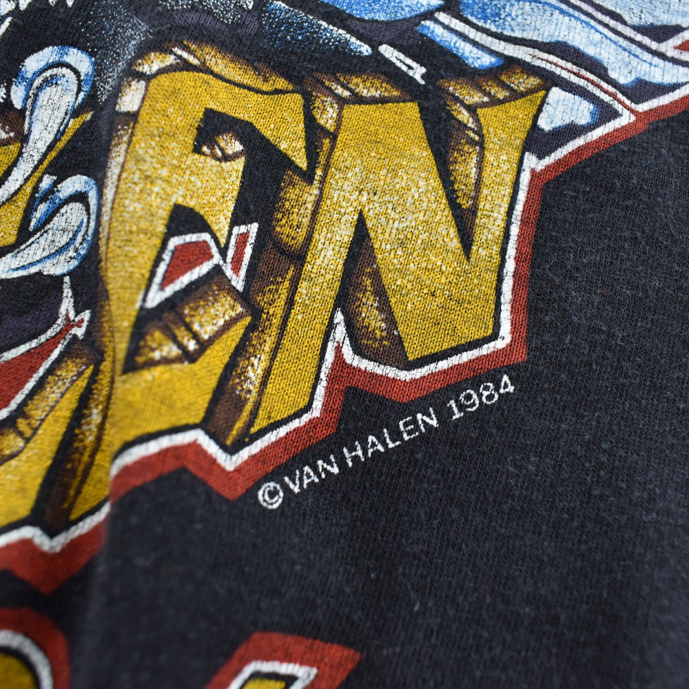 80's Van Halen "1984 Tour of the World" ハードロック Tシャツ 260626H
