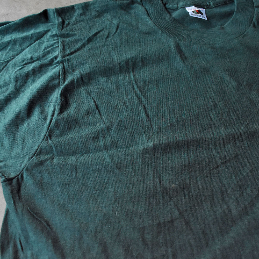 80’s  FRUIT OF THE LOOM 無地 ポケット Tシャツ 250926H