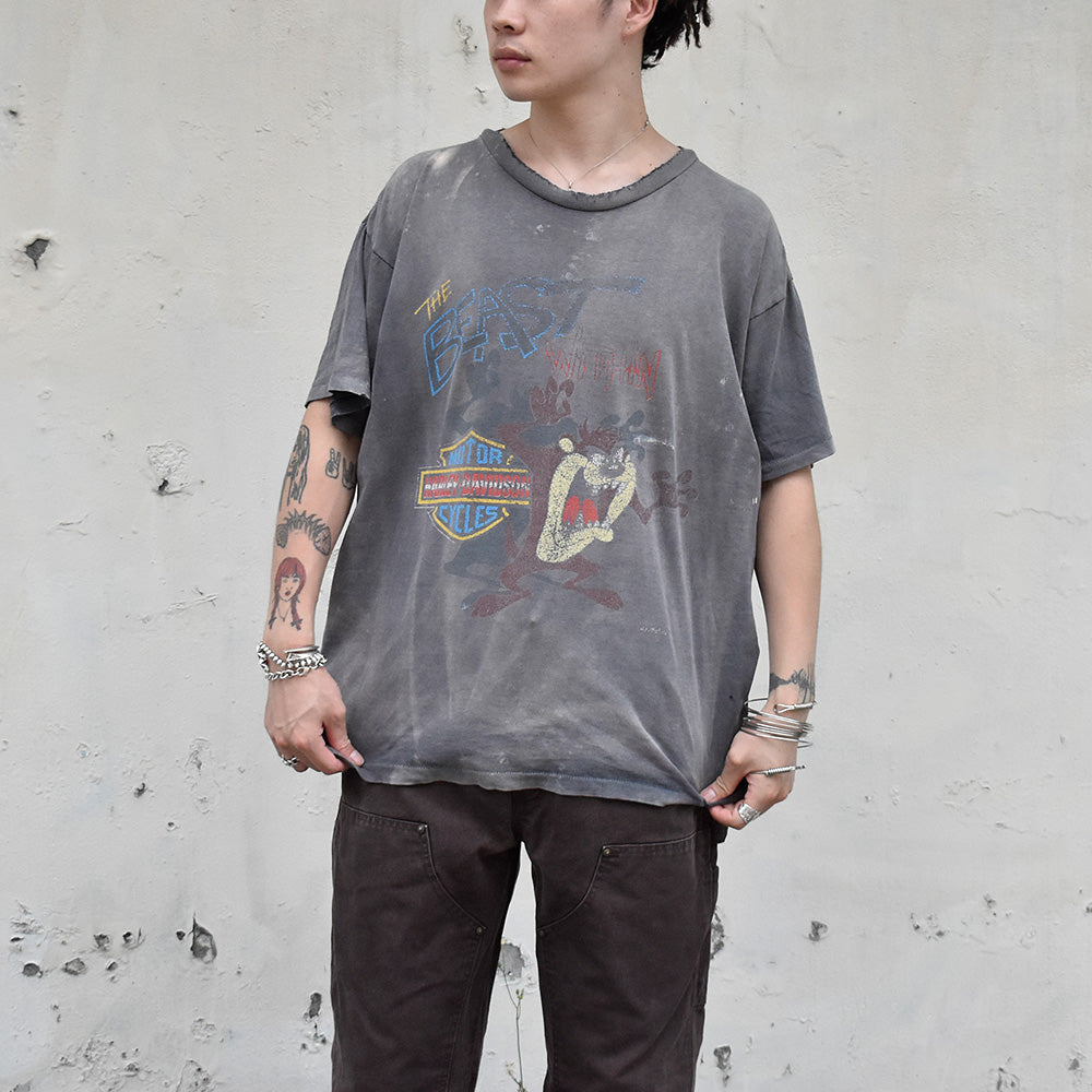 90's Harley-Davidson×Looney Tunes “タズマニアンデビル“ Tシャツ USA製 240805H