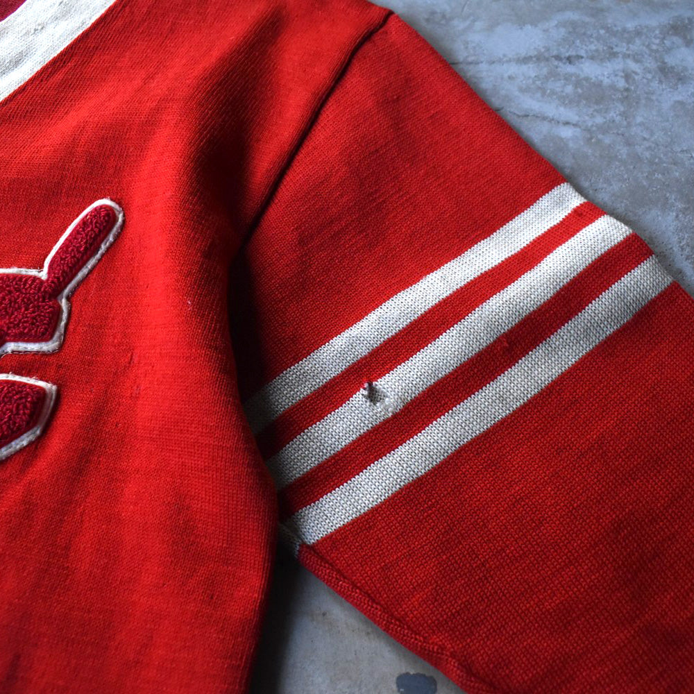 40’s Olympic Sports "BORO" レタードカーディガン 251202H