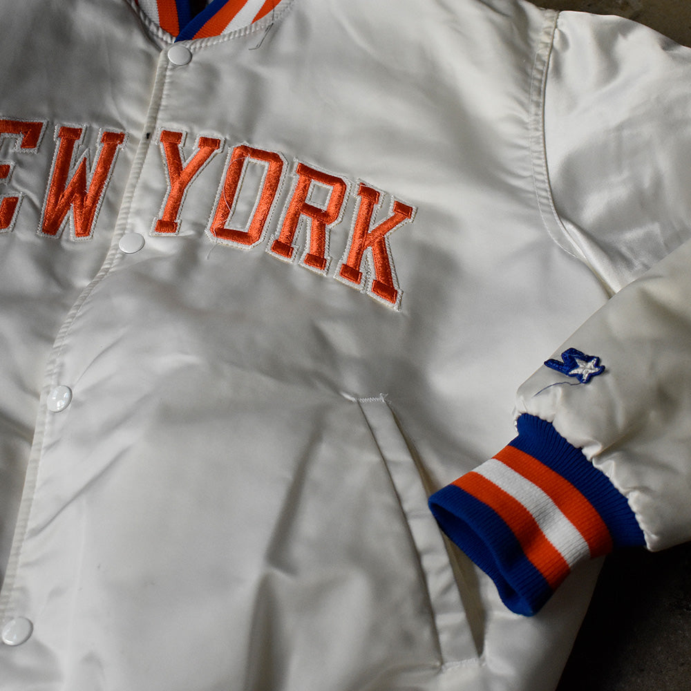 90's STARTER NBA “New York Knicks” 中綿入り ナイロンジャケット USA製 240130H