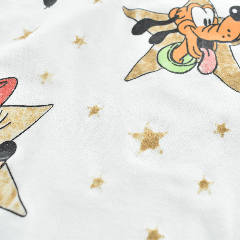 90's Disney ミッキー＆フレンズ スタープリント キャラT USA製 260612H