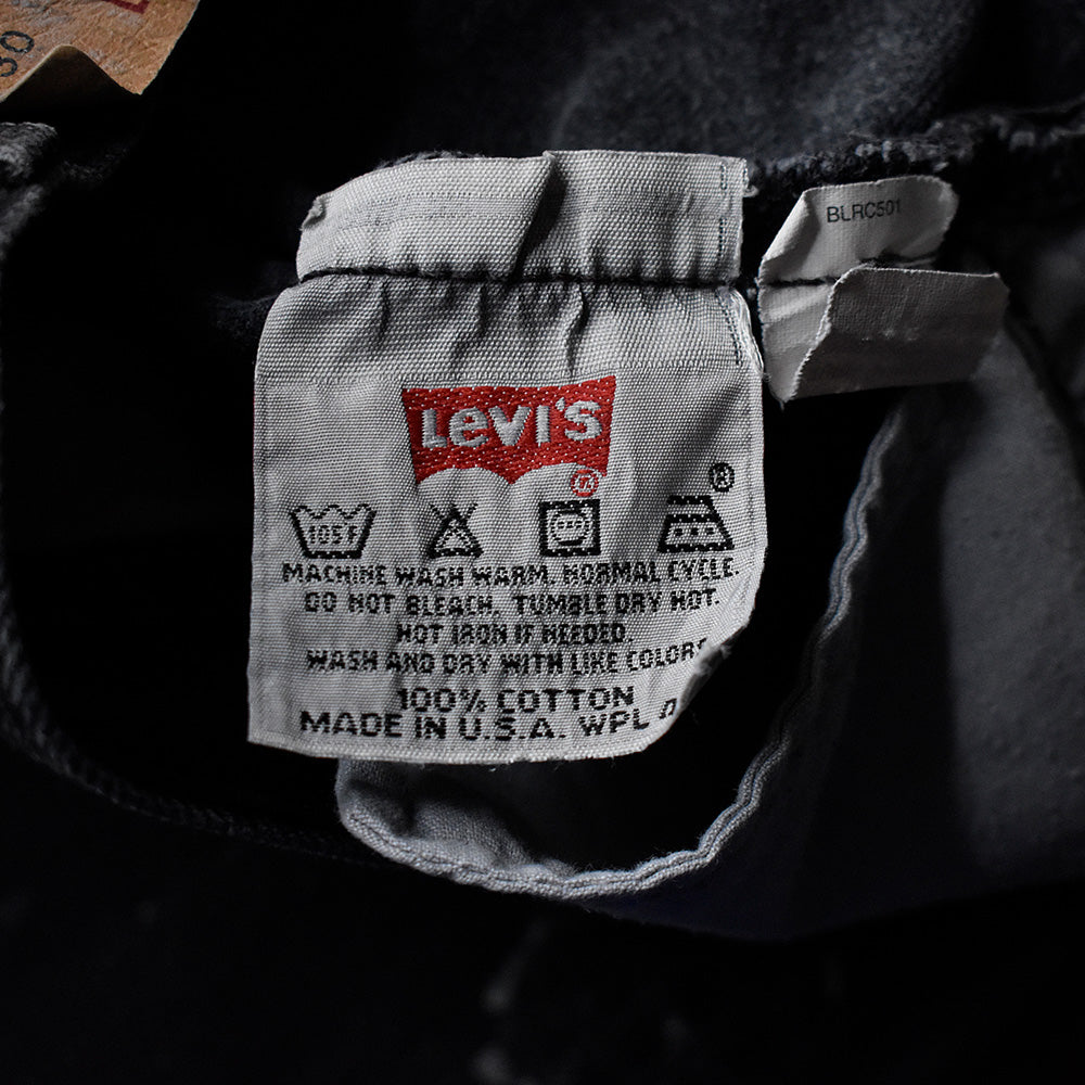 90's ペンキ！ Levi's 501 ブラック デニムパンツ USA製 241120H
