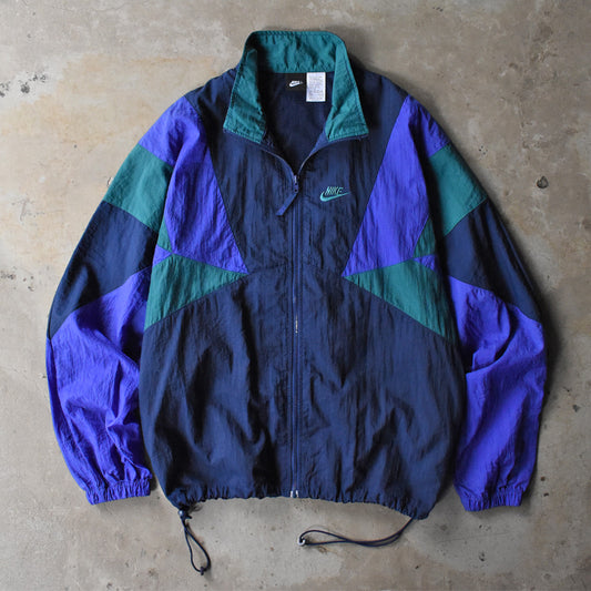 90’s NIKE 刺繍ロゴ ナイロン トラックジャケット 250507