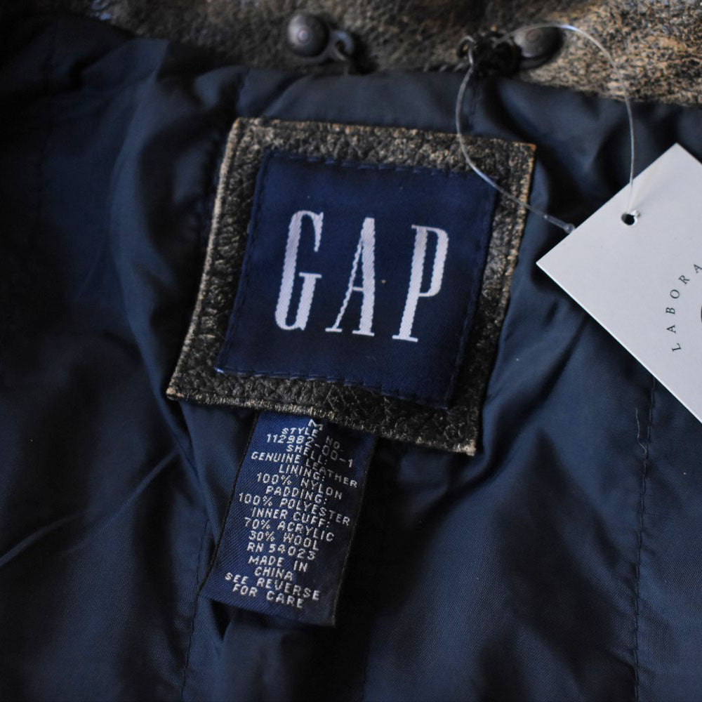 90’s GAP ポリスマン レザージャケット 鬼フェード 251111H