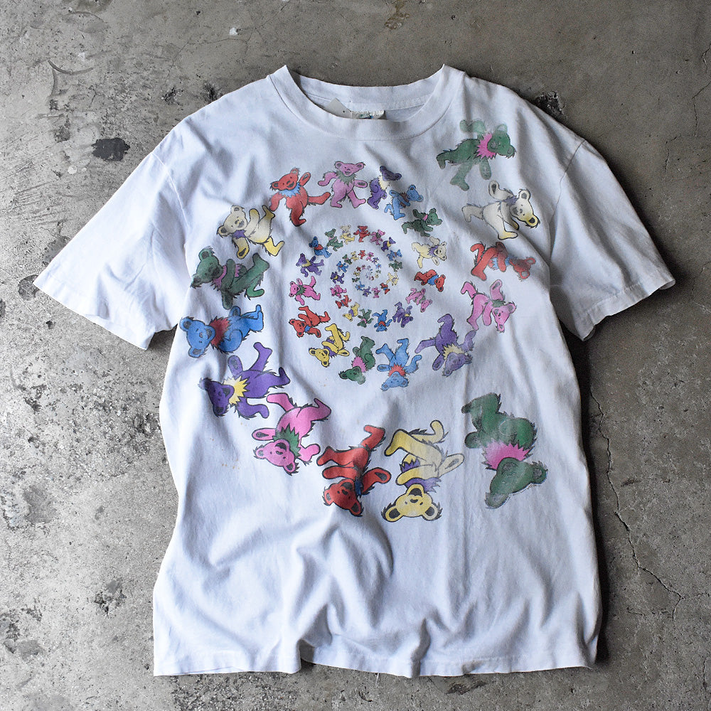 80's LIQUID BLUE Grateful Dead "スパイラルデッドベア！” Tシャツ 231213H