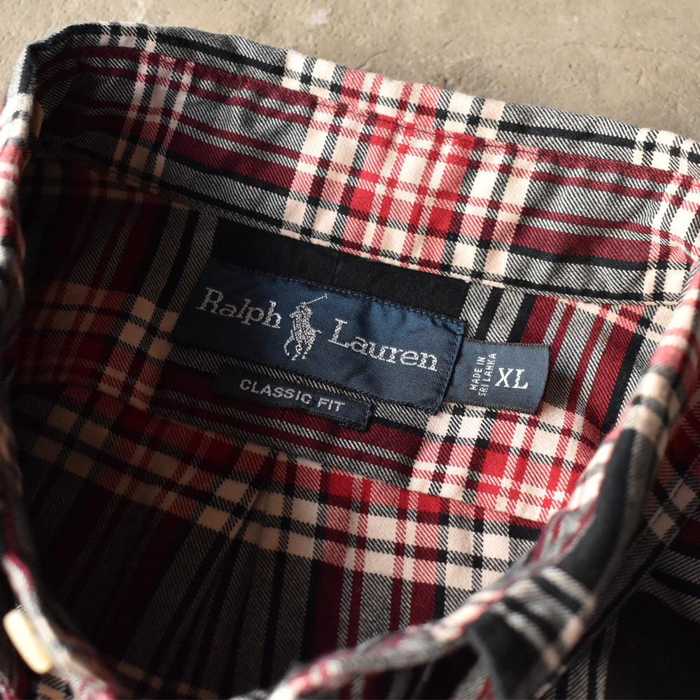 Ralph Lauren/ラルフ ローレン “CLASSIC FIT” タータンチェック ボタンダウンシャツ　230829
