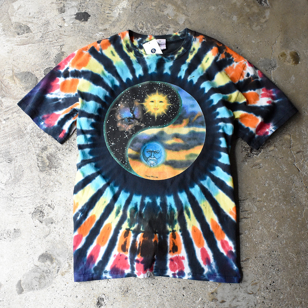 90's “Sun ＆ Moon” タイダイTシャツ 250529H