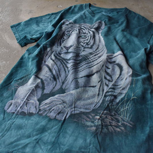THE MOUNTAIN/ザ マウンテン “White Tiger” トラ アニマルプリント Tシャツ　230620