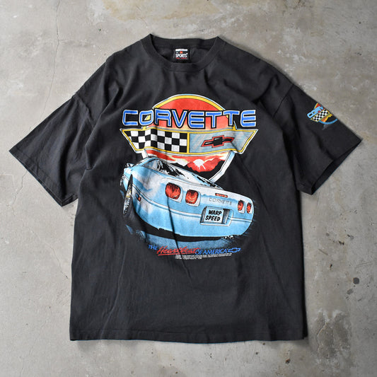 90’s “Corvette” レーシングプリント Tシャツ USA製 240924