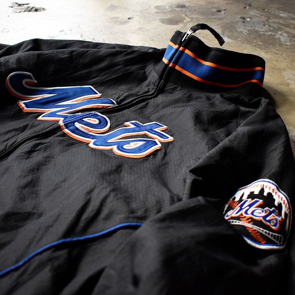 Y2K Majestic MLB “New York Mets” ナイロンジャケット 240214