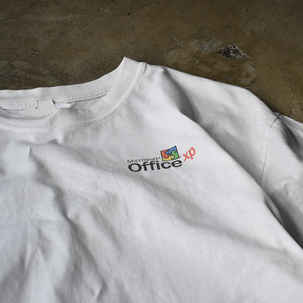 マイクロソフト Office XP 企業Tシャツ 2000年代初頭 古着