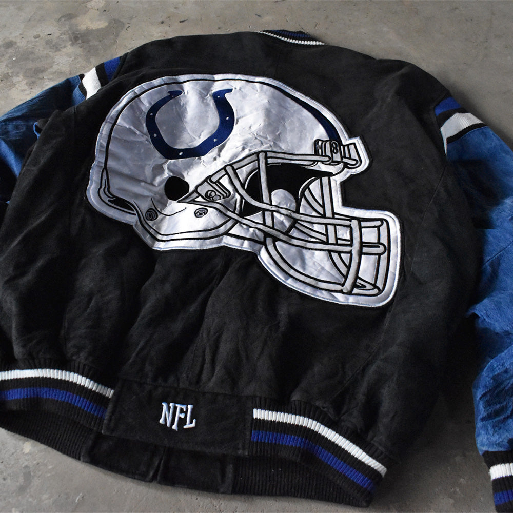 インディアナポリス・コルツ NFL スエードレザージャケット 2000年代 古着