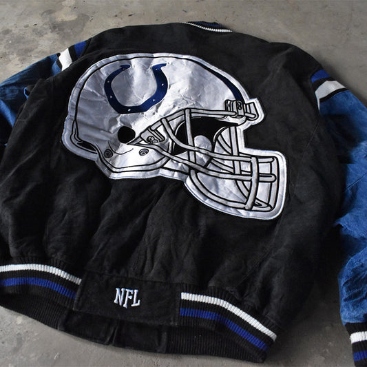 G-Ⅲ “NFL Indianapolis Colts” スエードレザー ジャケット 240326