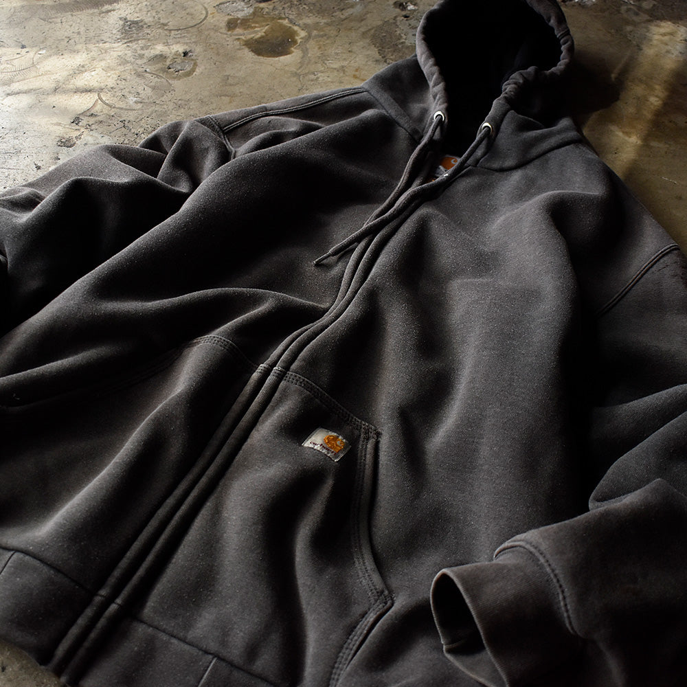 カーハート RAIN DEFENDER フルジップパーカー 2000年代 メキシコ製 古着