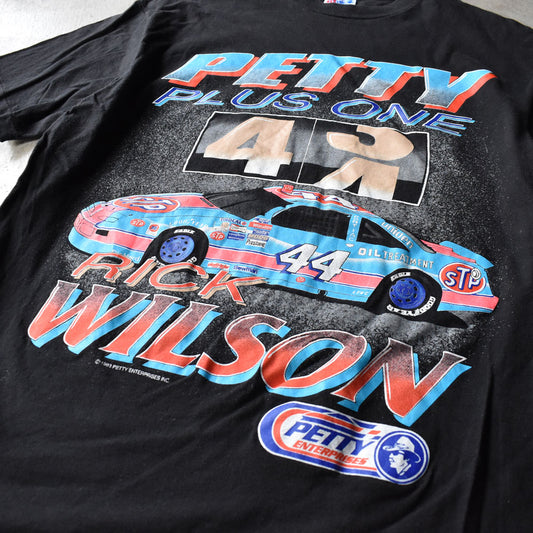 90's　“Rick Wilson/リック・ウィルソン #44” レーシングTシャツ　USA製　230815