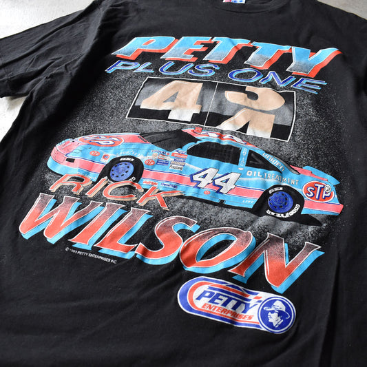 90's “Rick Wilson/リック・ウィルソン #44” レーシングTシャツ USA製 230815
