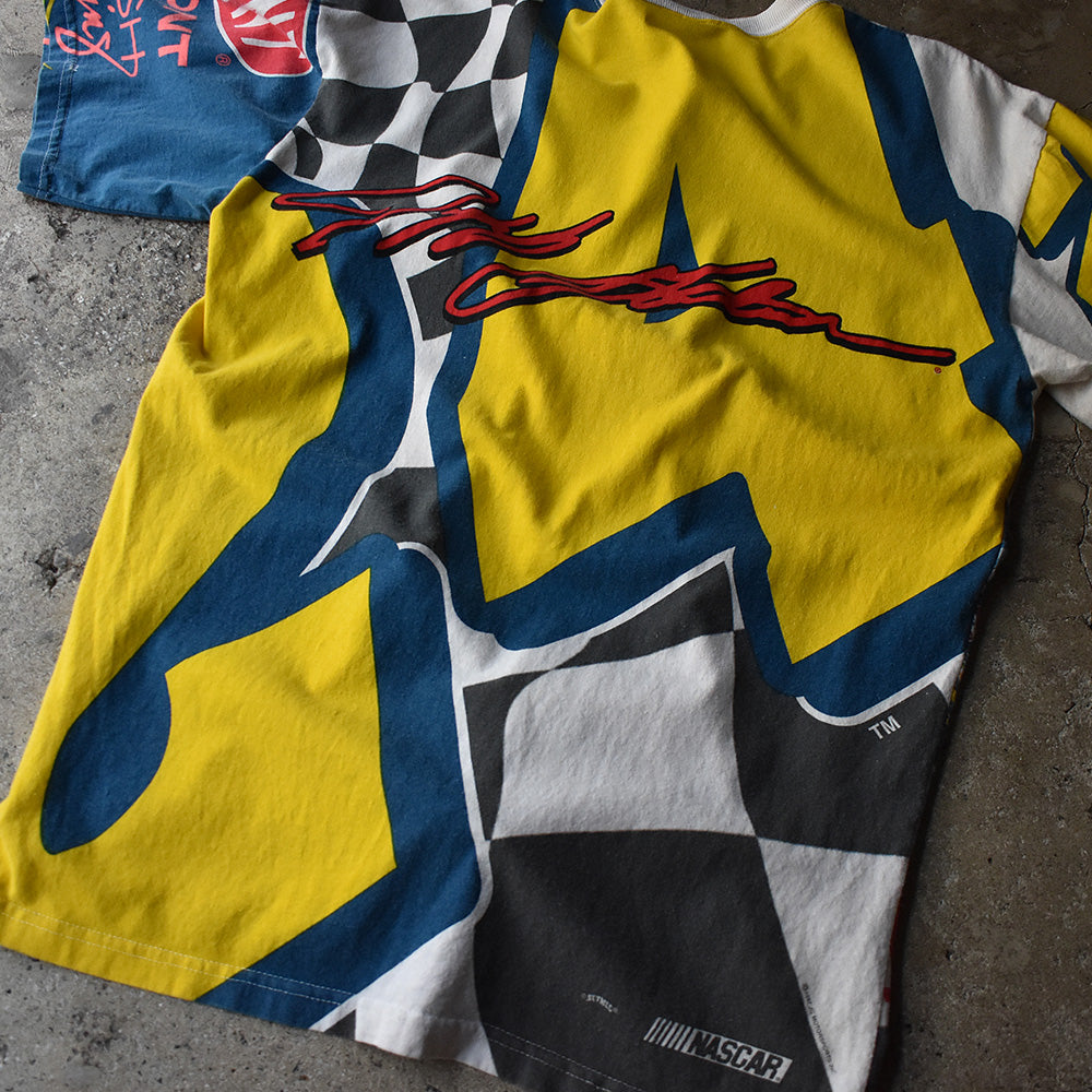 90's　CHASE authentics　AOP！　Racing Tee　USA製　230512H