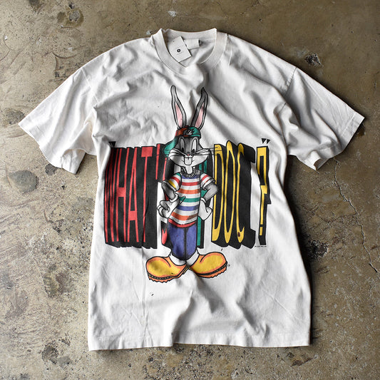90's Looney Tunes “Bugs Bunny / WHAT'S UP DOC?” 海外アニメ キャラ Tシャツ USA製 240808