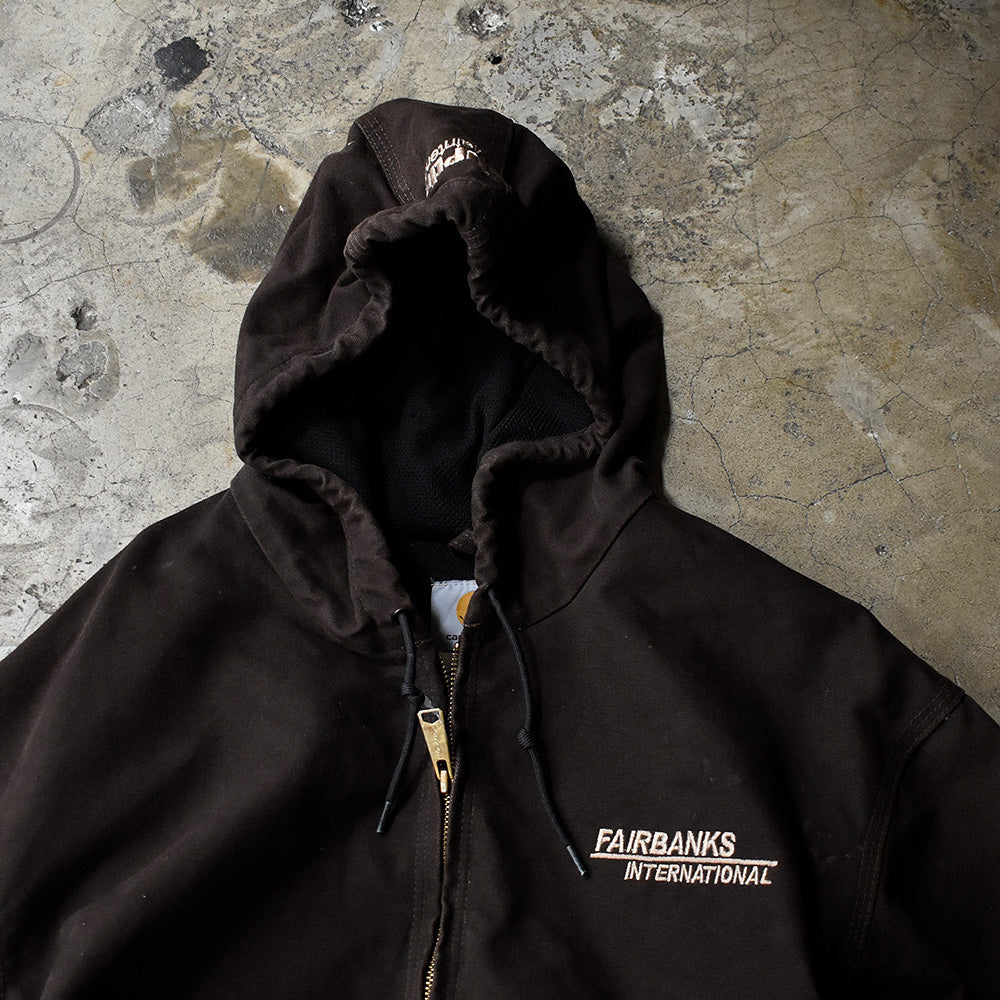 Y2K 刺繡！ Carhartt アクティブパーカー メッシュライナー 230922H