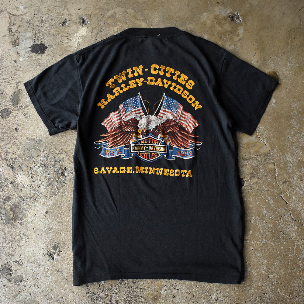 80's 3D EMBLEM “Harley-Davidson 85 Years” Tシャツ 250720H