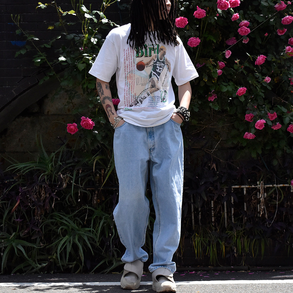 90's Levi's “Silver Tab” デニム バギーパンツ アイスブルー USA製 240504H
