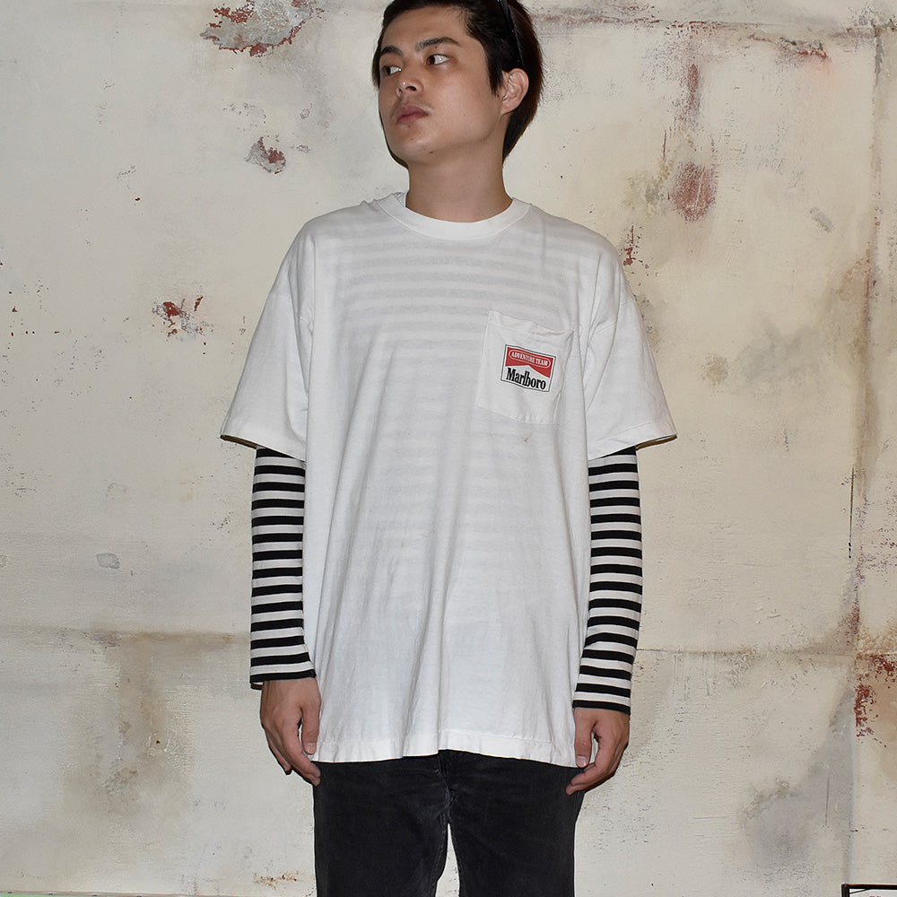 90's Marlboro “ADVENTURE TEAM“ ポケットTシャツ USA製 250628H