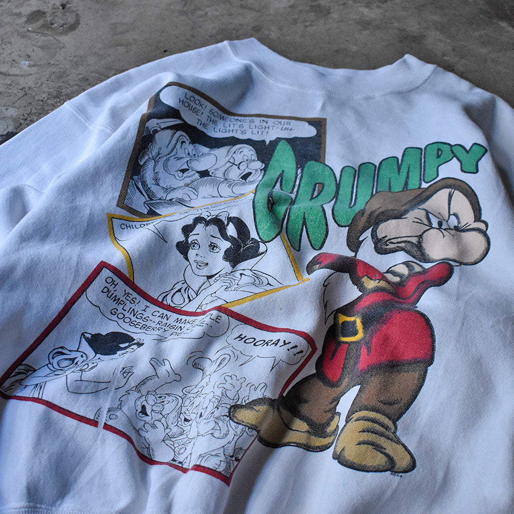 90's Snow White's New Adventures "Grumpy" スウェット 240106H