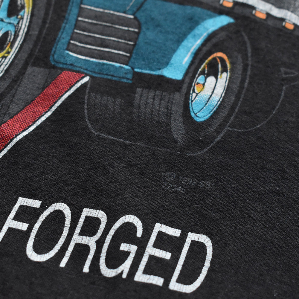 90's “VINTAGE IRON” トラック Tシャツ USA製 240817