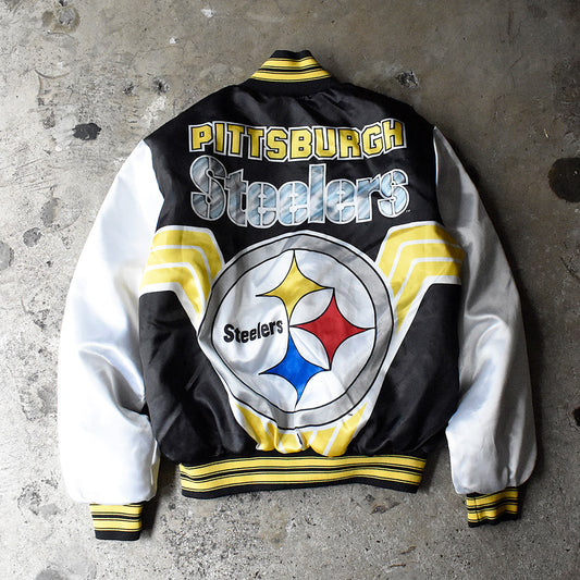 90's CHALK LINE NFL “Pittsburgh Steelers” サテンジャケット USA製 241019H