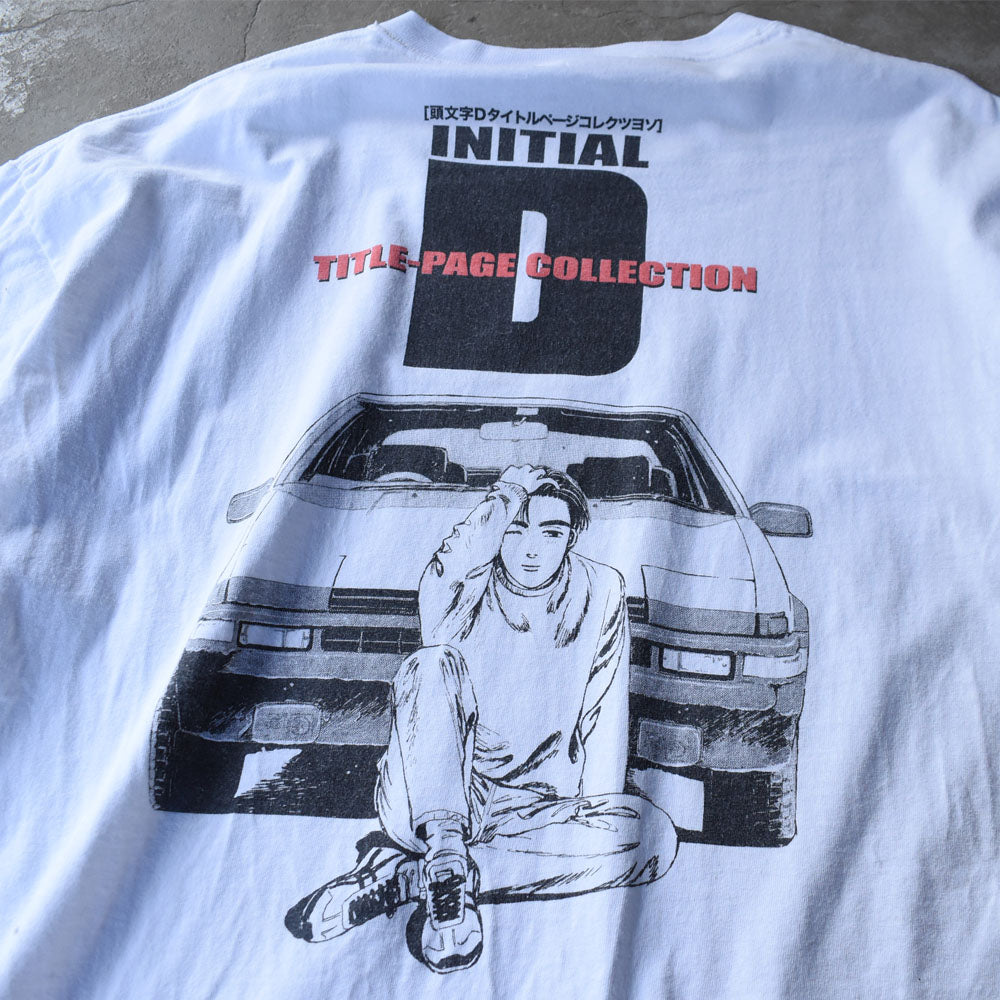 Y2K 頭文字D "INITIAL D" アニメ ギーク Tシャツ 250916