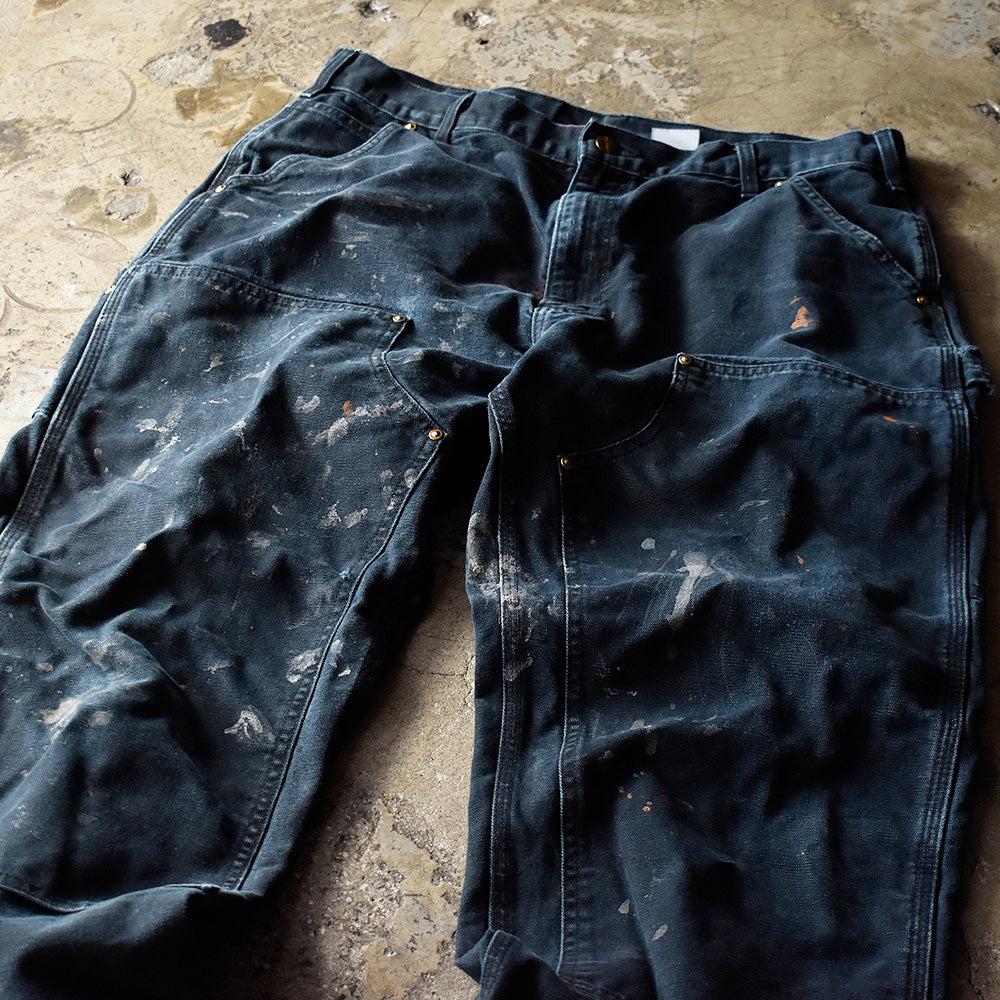 ペンキ！ Carhartt ブラック！ ダブルニー ダック ペインターパンツ 240910H