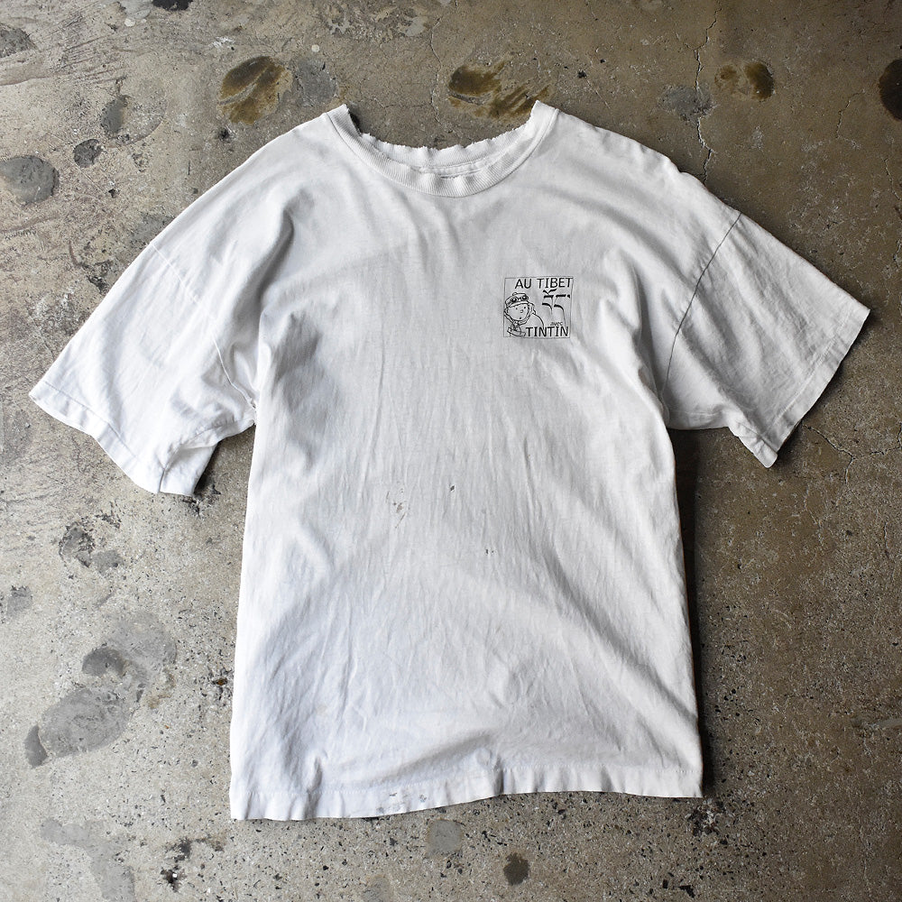 90’s “タンタンの冒険“ Tシャツ 250610H