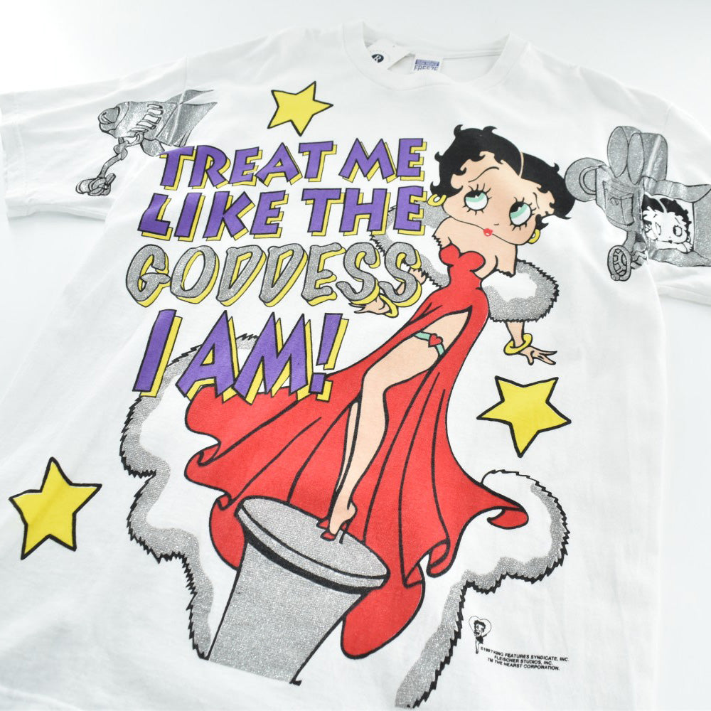 90's FREEZE Betty Boop 大判プリントTシャツ 260407H