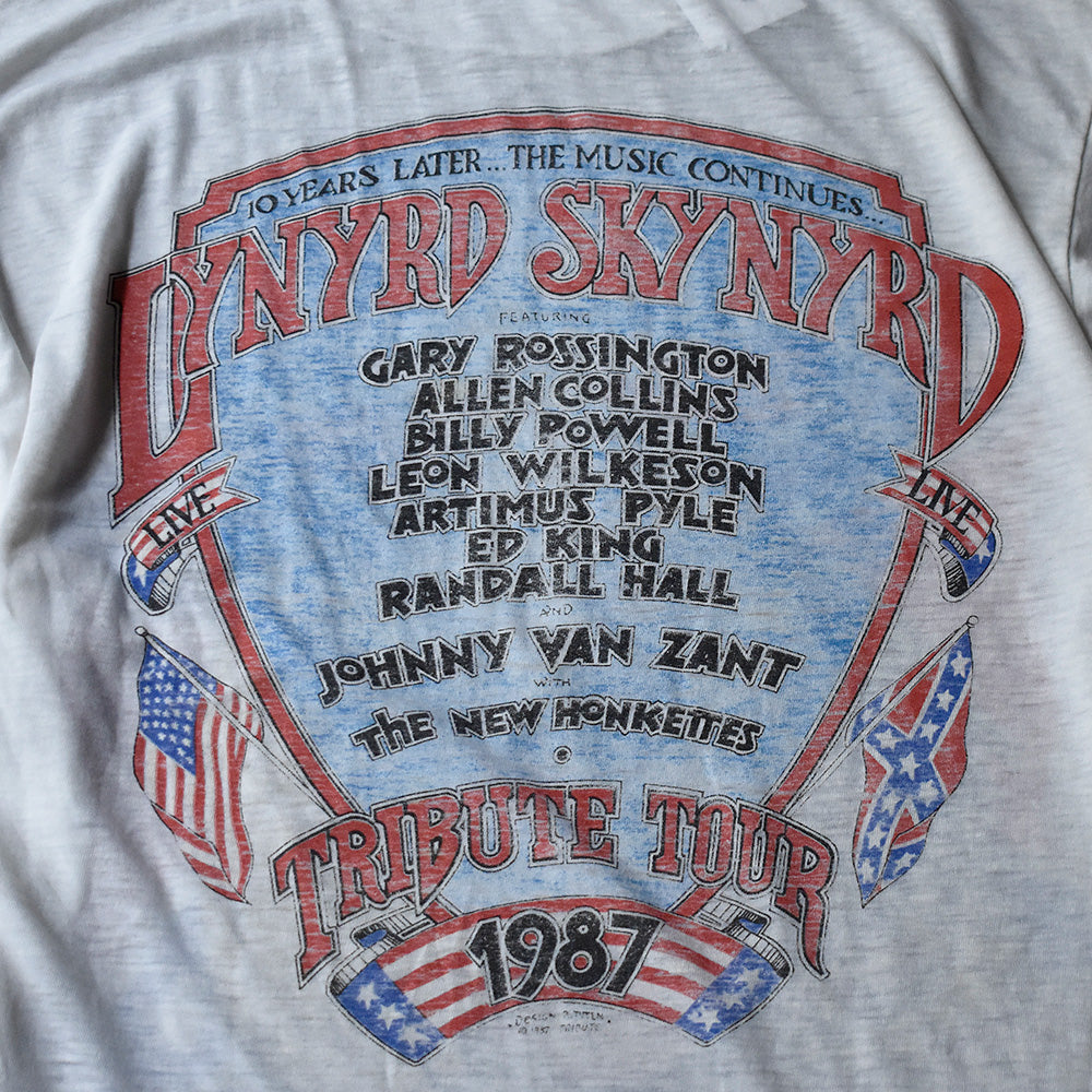 80's Lynyrd Skynyrd “Tribute” Tour ロック Tシャツ 250901H