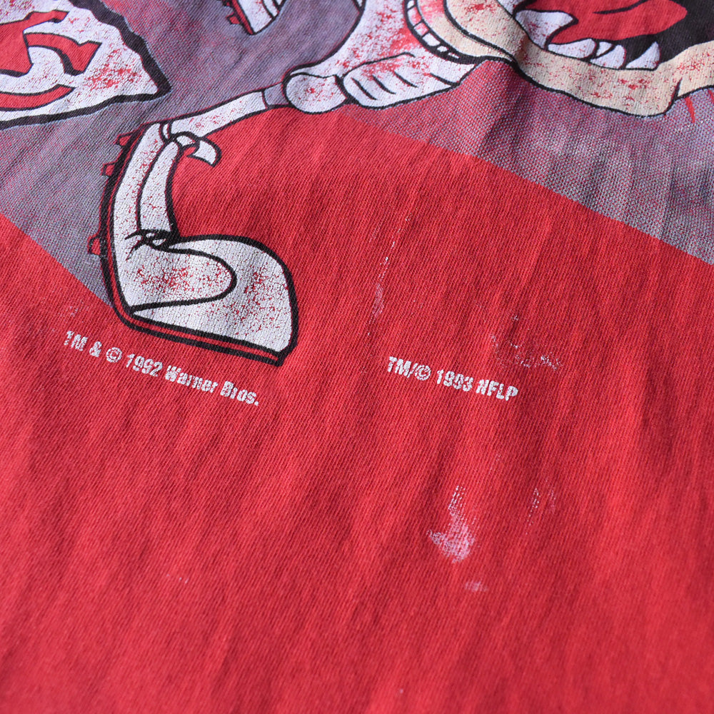 90’s Looney Tunes “NFL” TAZ プリント Tシャツ USA製 250430