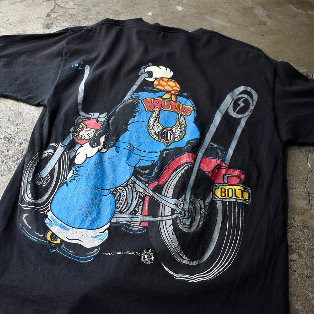 90's POPEYE bike BRUTUS！ Tシャツ USA製 240406H