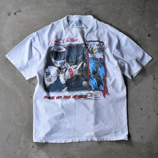 90's “Rusty Wallace #2” 両面プリント レーシング Tシャツ 240807