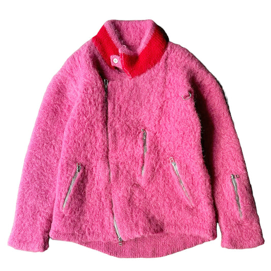 blackmeans モヘア ライダースニット 945-78TKN26-1 240115H