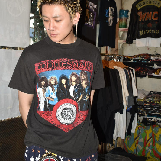 80’s WHITESNAKE “North American Tour 1987” メタル ロックTシャツ 260529H