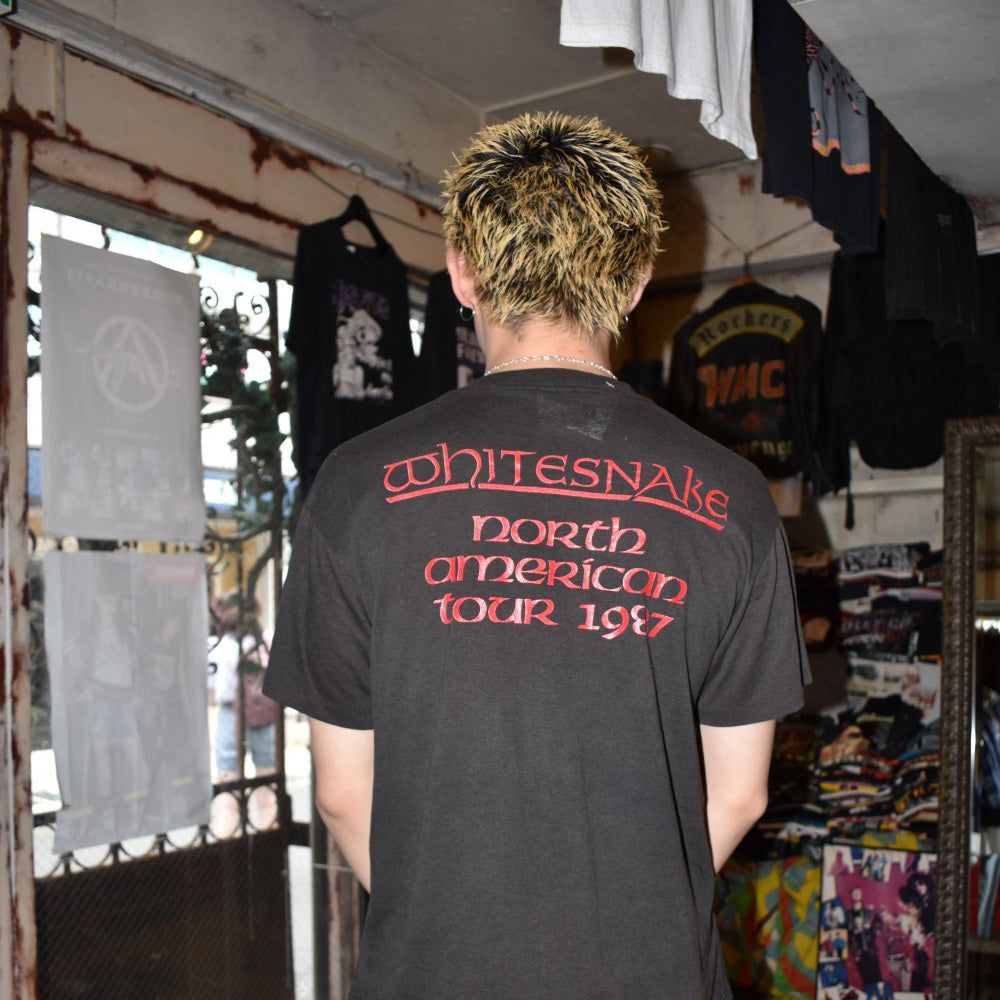 80’s WHITESNAKE “North American Tour 1987” メタル ロックTシャツ 260529H