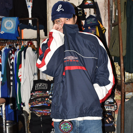 90’s UMBRO アノラックパーカー トリコロールカラー 251111H