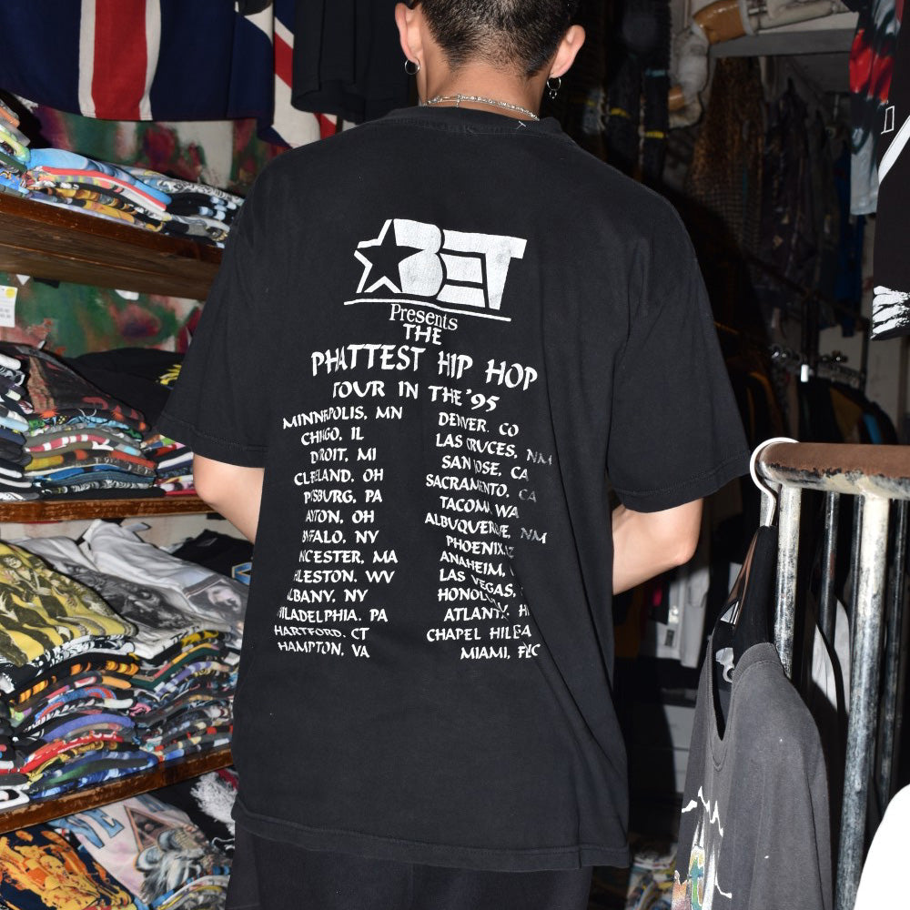 90's BET "The Phattest Hip Hop Tour In The '95" Notorious B.I.G. ラップ ロックT USA製 260728H