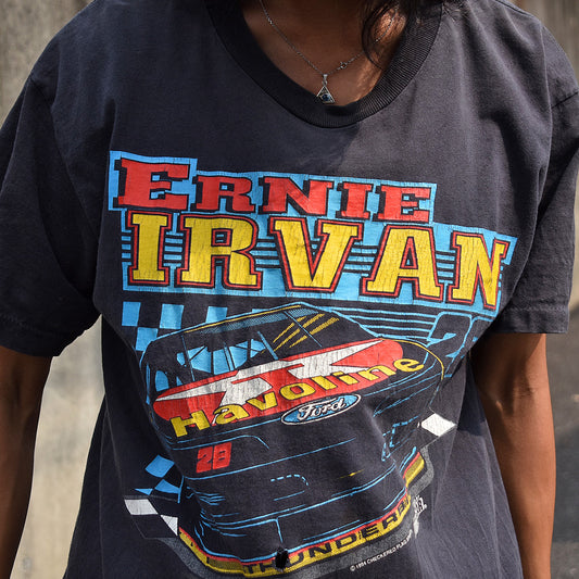 90's　NASCAR “ETNIE IRVAN/アーニー・アーヴァン #28” レーシングTシャツ　230626