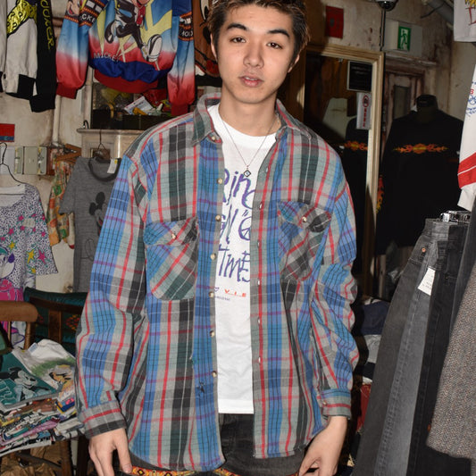 90's FIVE BROTHER ヘビー フランネルシャツ 260210H