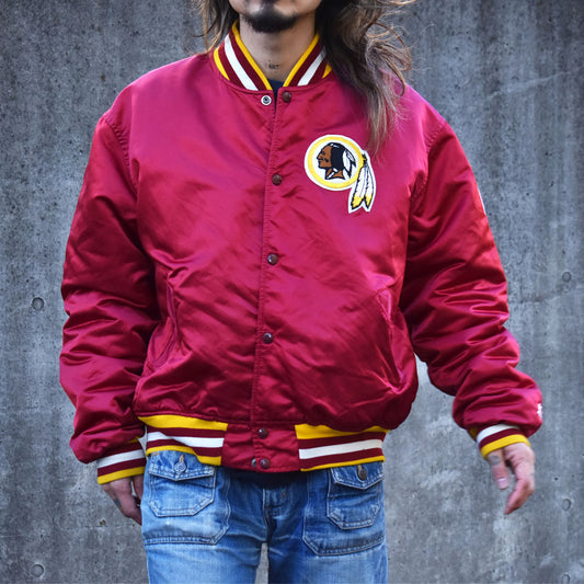 90’s STARTER “NFL Redskins” ナイロン アワードジャケット 240105