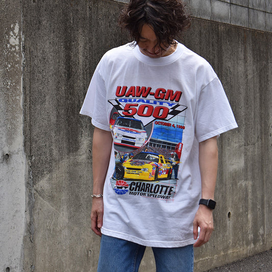 90's デッドストック! Charlotte Motor Speedway “UAW-GM 500” レーシングTシャツ 230608